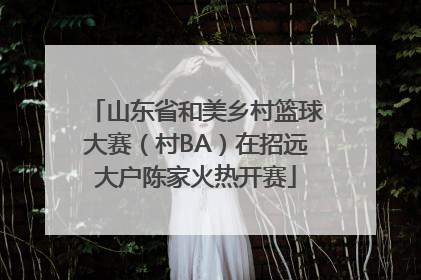 山东省和美乡村篮球大赛（村BA）在招远大户陈家火热开赛