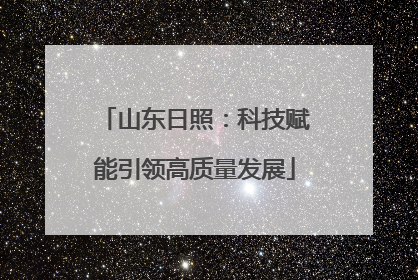 山东日照：科技赋能引领高质量发展