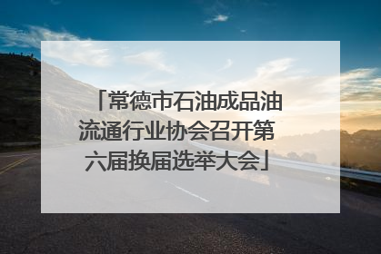 常德市石油成品油流通行业协会召开第六届换届选举大会