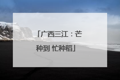 广西三江：芒种到 忙种稻
