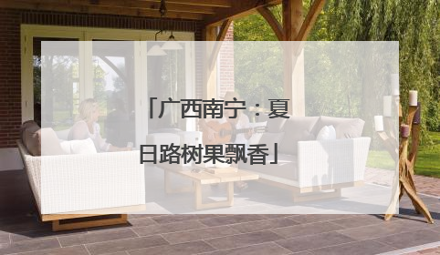 广西南宁：夏日路树果飘香