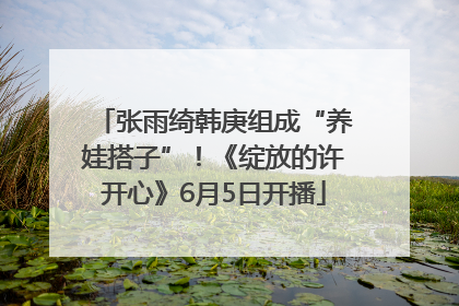 张雨绮韩庚组成“养娃搭子”！《绽放的许开心》6月5日开播