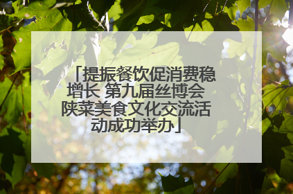 提振餐饮促消费稳增长 第九届丝博会陕菜美食文化交流活动成功举办