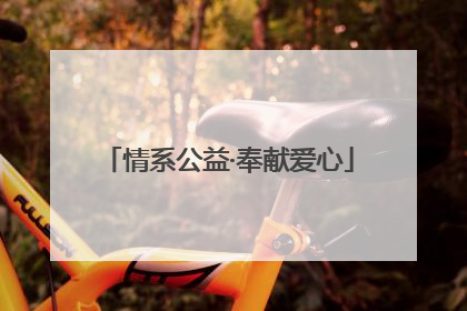 情系公益·奉献爱心