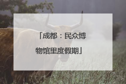 成都：民众博物馆里度假期
