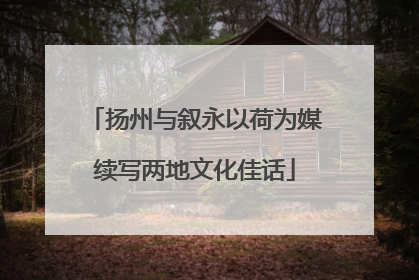 扬州与叙永以荷为媒续写两地文化佳话