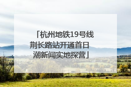 杭州地铁19号线荆长路站开通首日 潮新闻实地探营