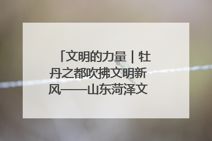 文明的力量｜牡丹之都吹拂文明新风——山东菏泽文明创建一线见闻