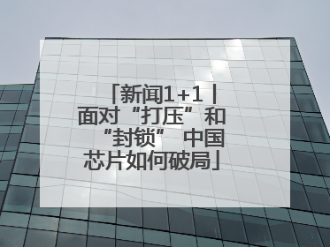 新闻1+1丨面对“打压”和“封锁” 中国芯片如何破局