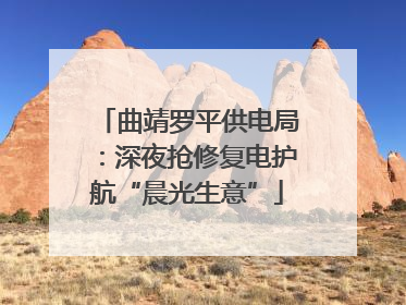 曲靖罗平供电局：深夜抢修复电护航“晨光生意”