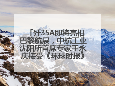 歼35A即将亮相巴黎航展，中航工业沈阳所首席专家王永庆接受《环球时报》专访：未来数量可以有很多