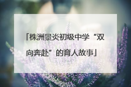 株洲景炎初级中学“双向奔赴”的育人故事