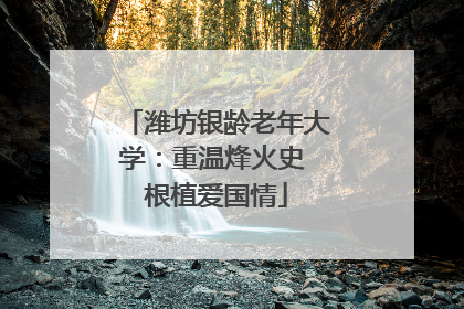 潍坊银龄老年大学：重温烽火史 根植爱国情