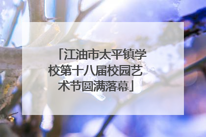江油市太平镇学校第十八届校园艺术节圆满落幕