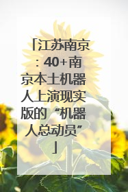 江苏南京：40+南京本土机器人上演现实版的“机器人总动员”