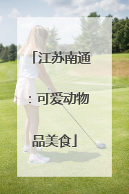 江苏南通：可爱动物品美食