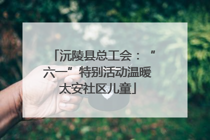 沅陵县总工会：“六一”特别活动温暖太安社区儿童