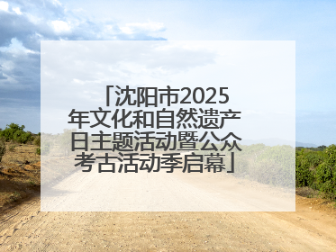 沈阳市2025年文化和自然遗产日主题活动暨公众考古活动季启幕