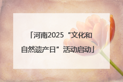 河南2025“文化和自然遗产日”活动启动