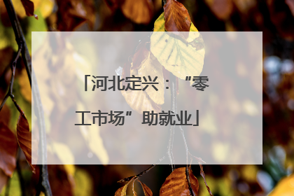 河北定兴：“零工市场”助就业