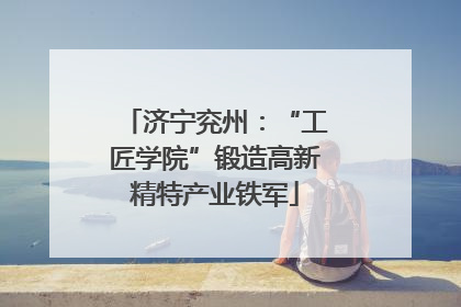 济宁兖州：“工匠学院”锻造高新精特产业铁军