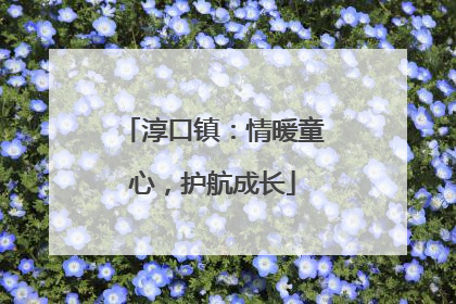 淳口镇：情暖童心，护航成长