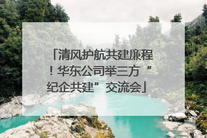 清风护航共建廉程！华东公司举三方“纪企共建”交流会