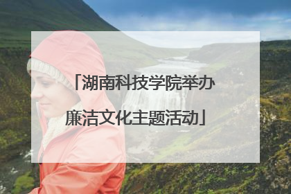 湖南科技学院举办廉洁文化主题活动