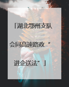 湖北鄂州支队会同高速路政“进企送法”