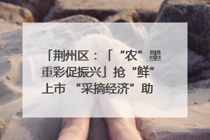 荆州区：「“农”墨重彩促振兴」抢“鲜”上市 “采摘经济”助农“甜蜜增收”