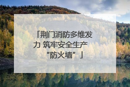 荆门消防多维发力 筑牢安全生产“防火墙”