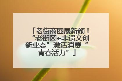 老街商圈展新颜！“老街区+非遗文创新业态”激活消费“青春活力”