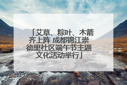艾草、粽叶、木箭齐上阵 成都锦江崇德里社区端午节主题文化活动举行
