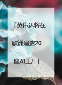 英伟达将在欧洲建造20座AI工厂