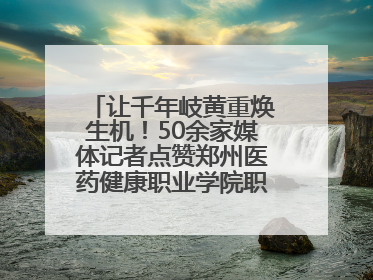 让千年岐黄重焕生机！50余家媒体记者点赞郑州医药健康职业学院职教高招