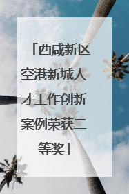 西咸新区空港新城人才工作创新案例荣获二等奖