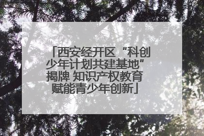 西安经开区“科创少年计划共建基地”揭牌 知识产权教育赋能青少年创新