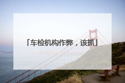 车检机构作弊，该抓