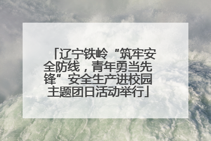 辽宁铁岭“筑牢安全防线，青年勇当先锋”安全生产进校园主题团日活动举行