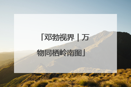 邓勃视界｜万物同栖岭南图