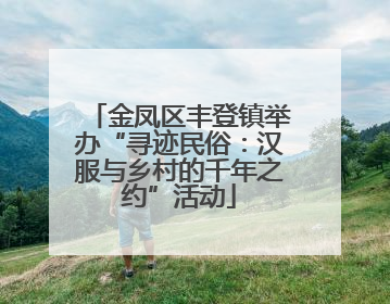 金凤区丰登镇举办“寻迹民俗：汉服与乡村的千年之约”活动