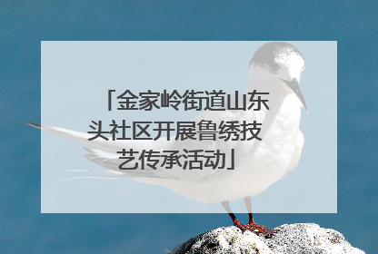 金家岭街道山东头社区开展鲁绣技艺传承活动