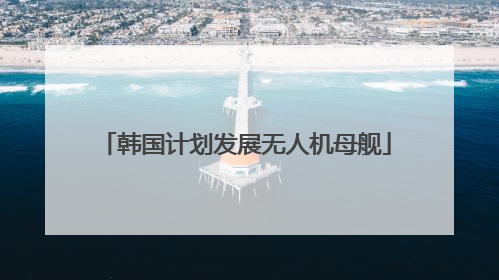 韩国计划发展无人机母舰