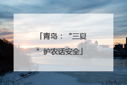 青岛：“三夏”护农话安全