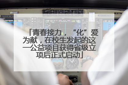 青春接力，“化”爱为献，在校生发起的这一公益项目获得省级立项后正式启动