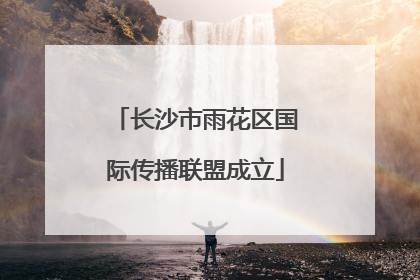 长沙市雨花区国际传播联盟成立