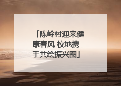 陈岭村迎来健康春风 校地携手共绘振兴图