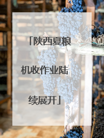 陕西夏粮机收作业陆续展开