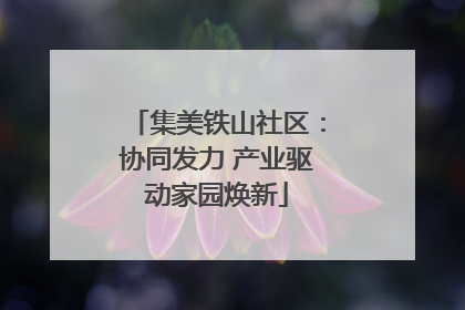 集美铁山社区：协同发力 产业驱动家园焕新