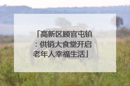 高新区顾官屯镇：供销大食堂开启老年人幸福生活